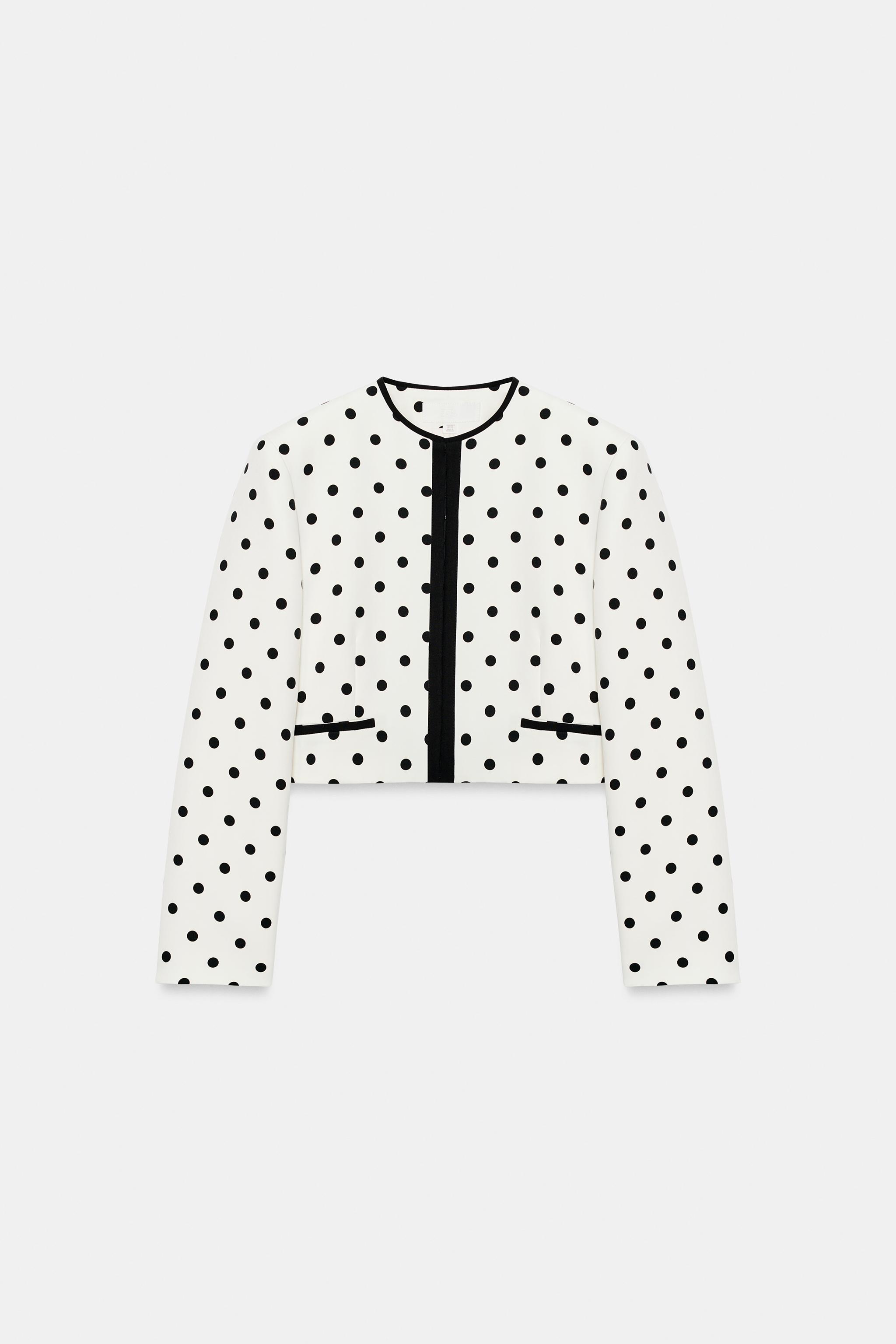 VESTE COURTE À POIS